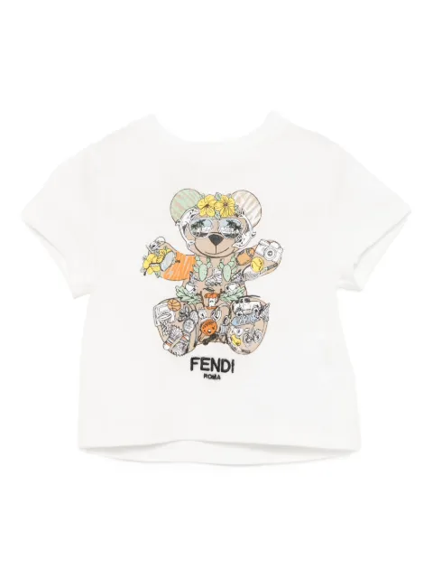Fendi Kids graphic-printed T-shirt