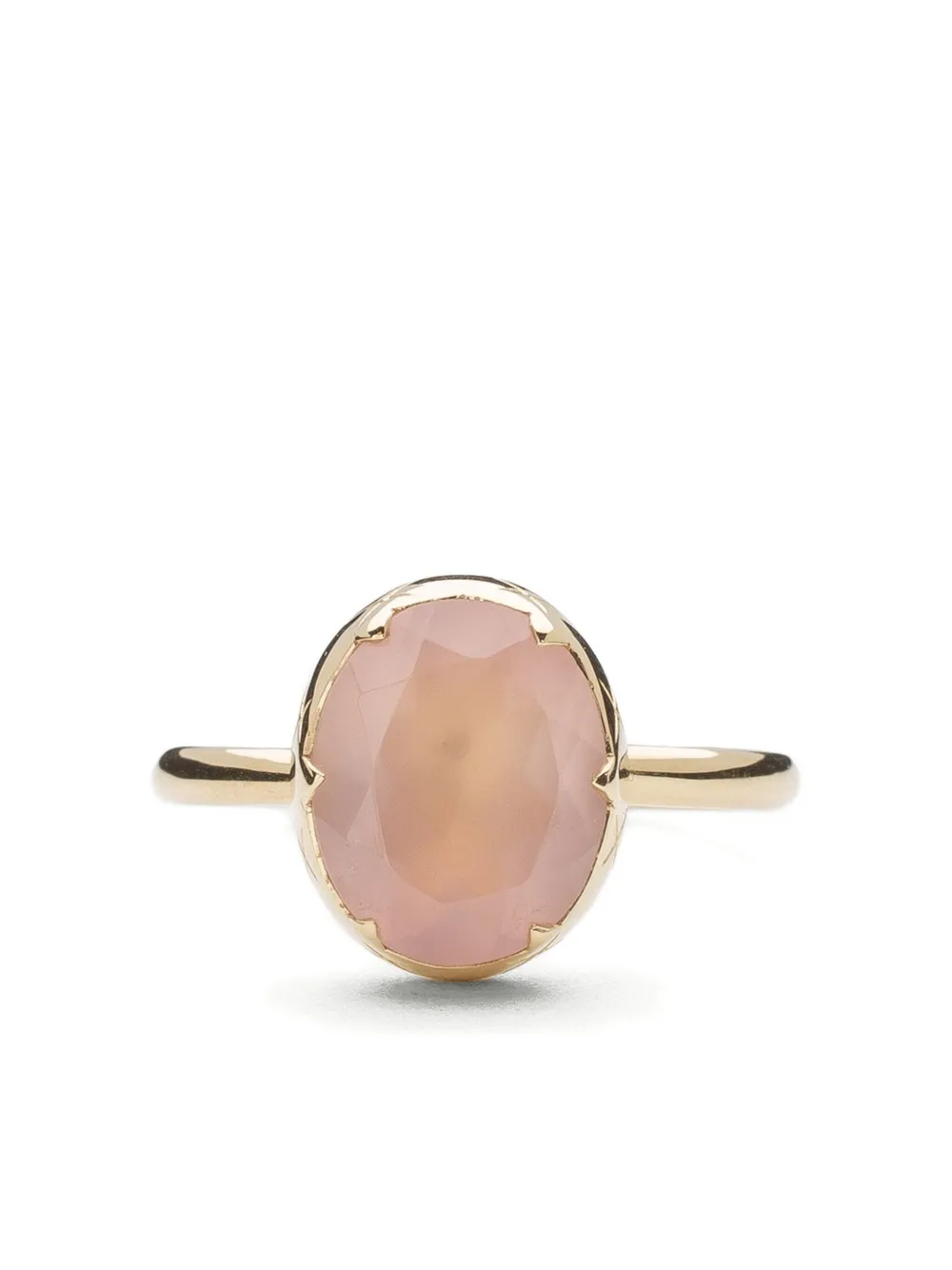 We by WHITEbIRD 9K yellow gold Jelly pink quartz ring | Fine Jewelry | Image 2