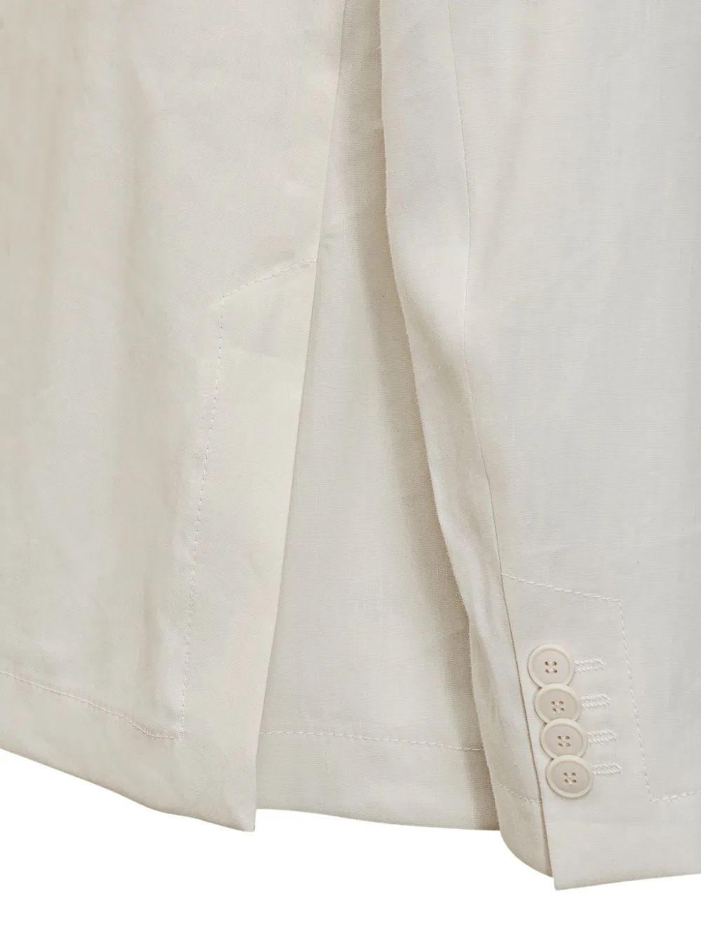 BOSS double-breasted patch-pocket blazer Wit