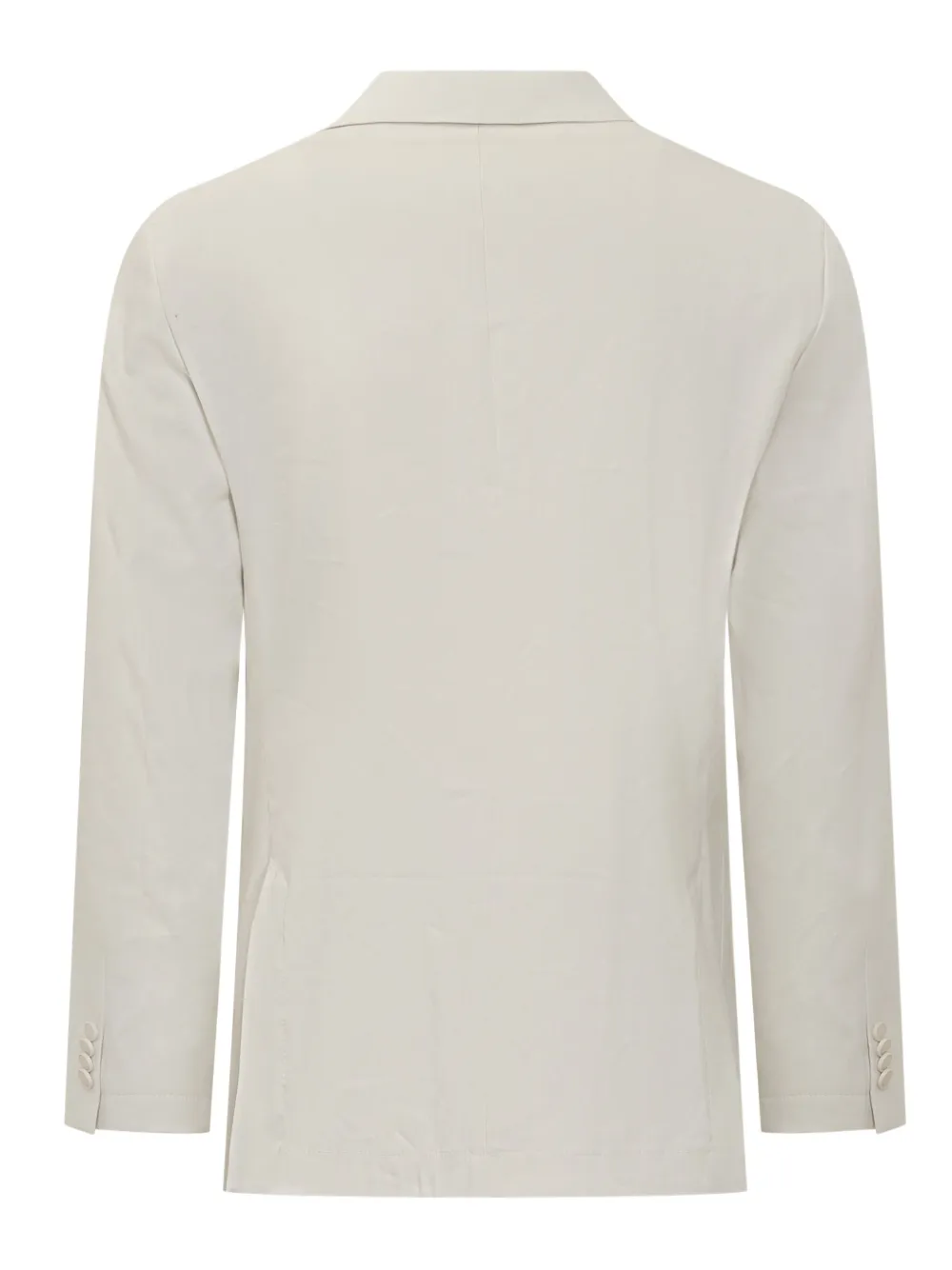 BOSS double-breasted patch-pocket blazer Wit