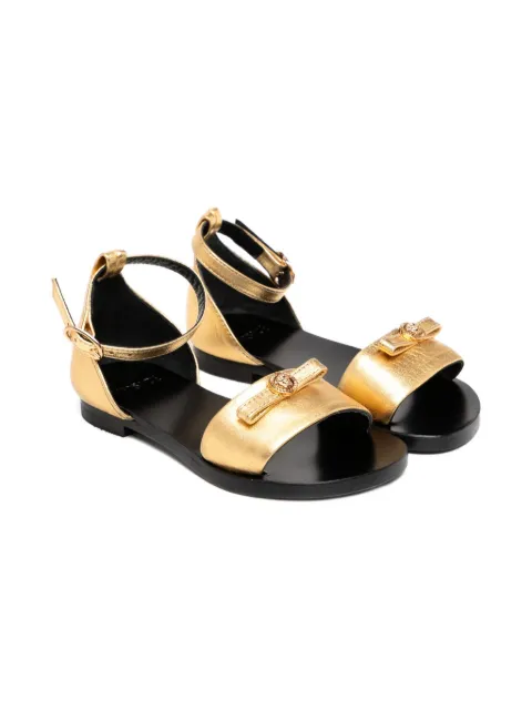 Versace Kids Gianni-ribbon sandals