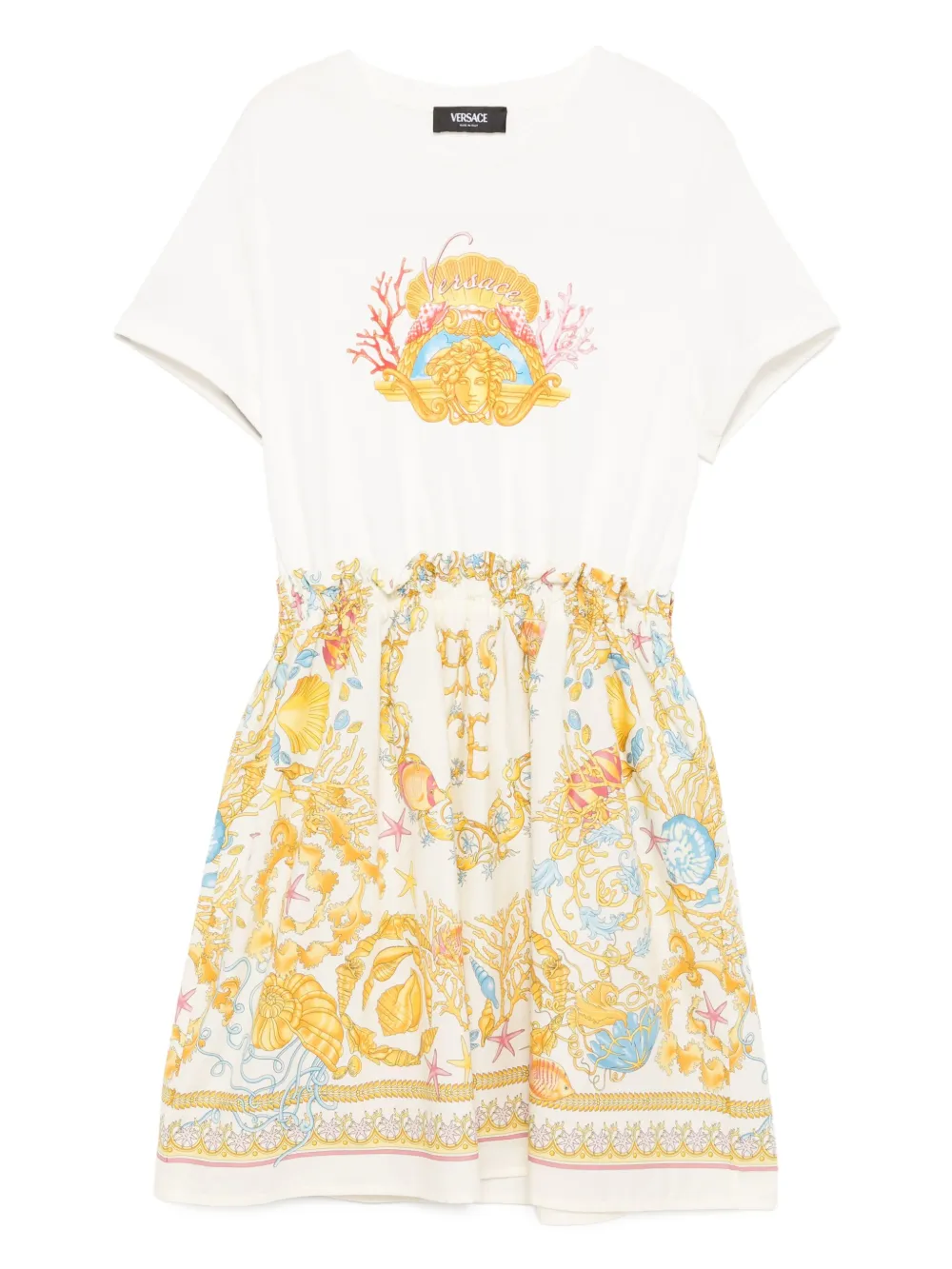 Versace Kids graphic-print dress Wit