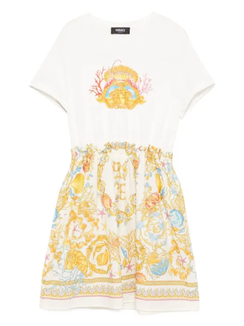 Versace Kids 그래픽 프린트 드레스