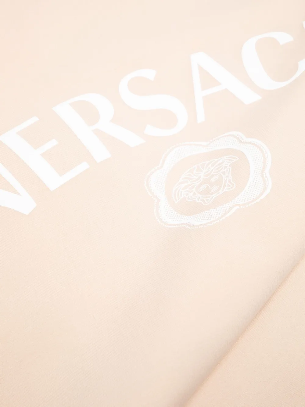 Versace Kids logo baby blanket Beige