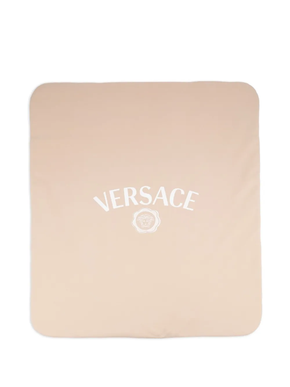 Versace Kids logo baby blanket Beige
