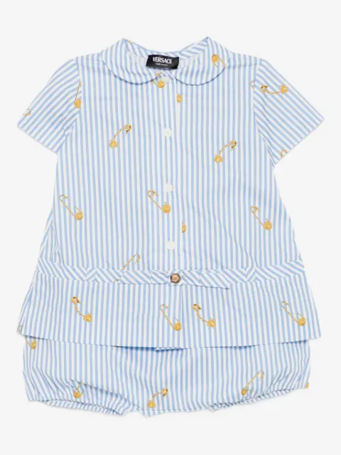 Versace Kids Pinstripe Pin short sets