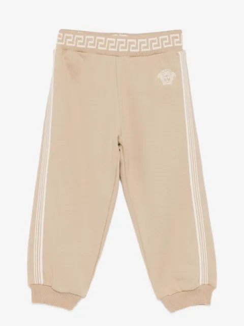 Versace Kids pantalon de jogging à logo brodé