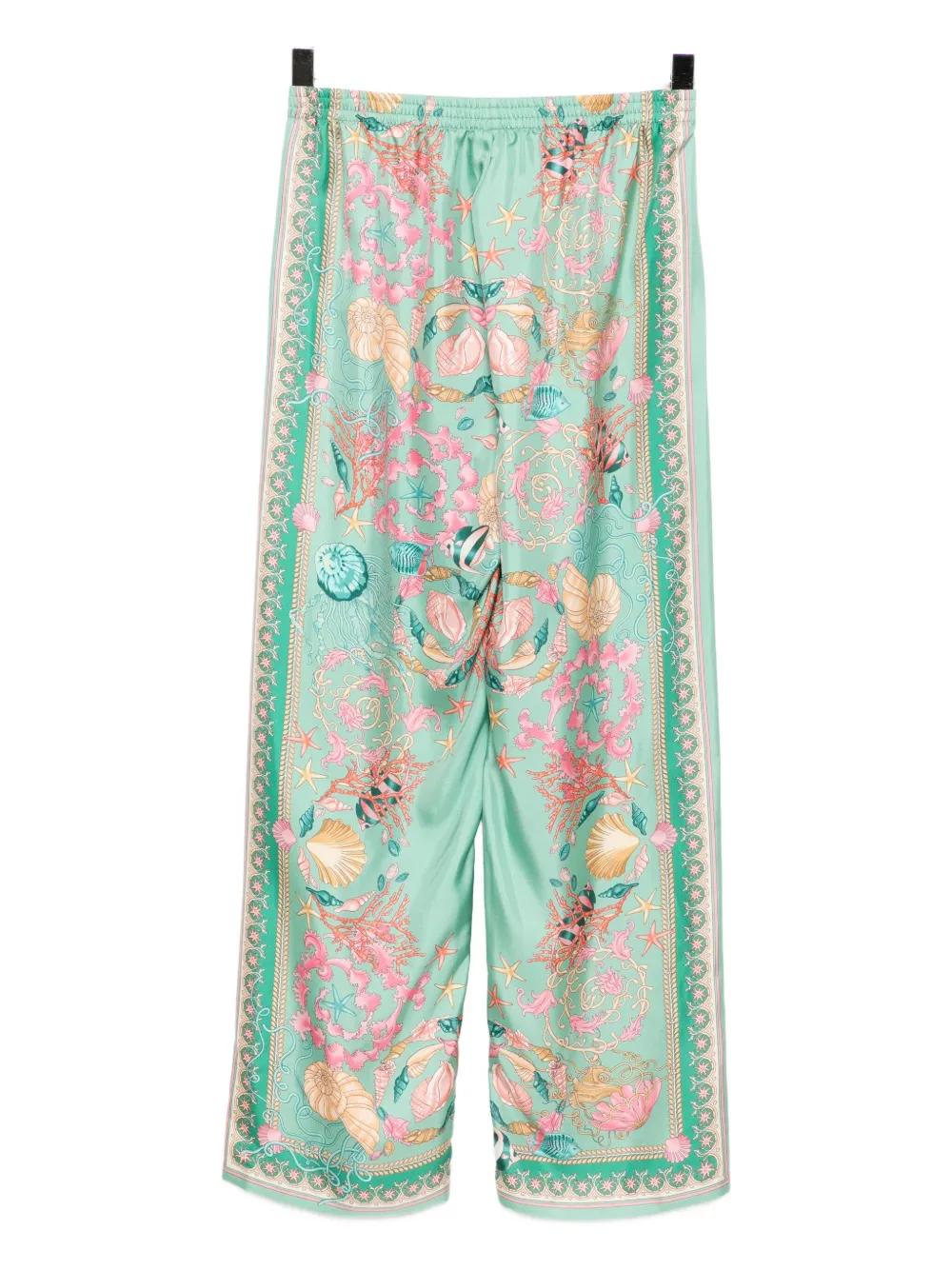 Versace Kids graphic-print trousers Groen