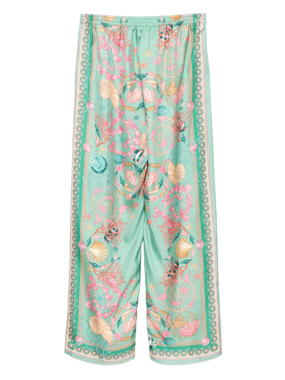 Versace Kids graphic-print trousers | Girls Casual Trousers | Image 2