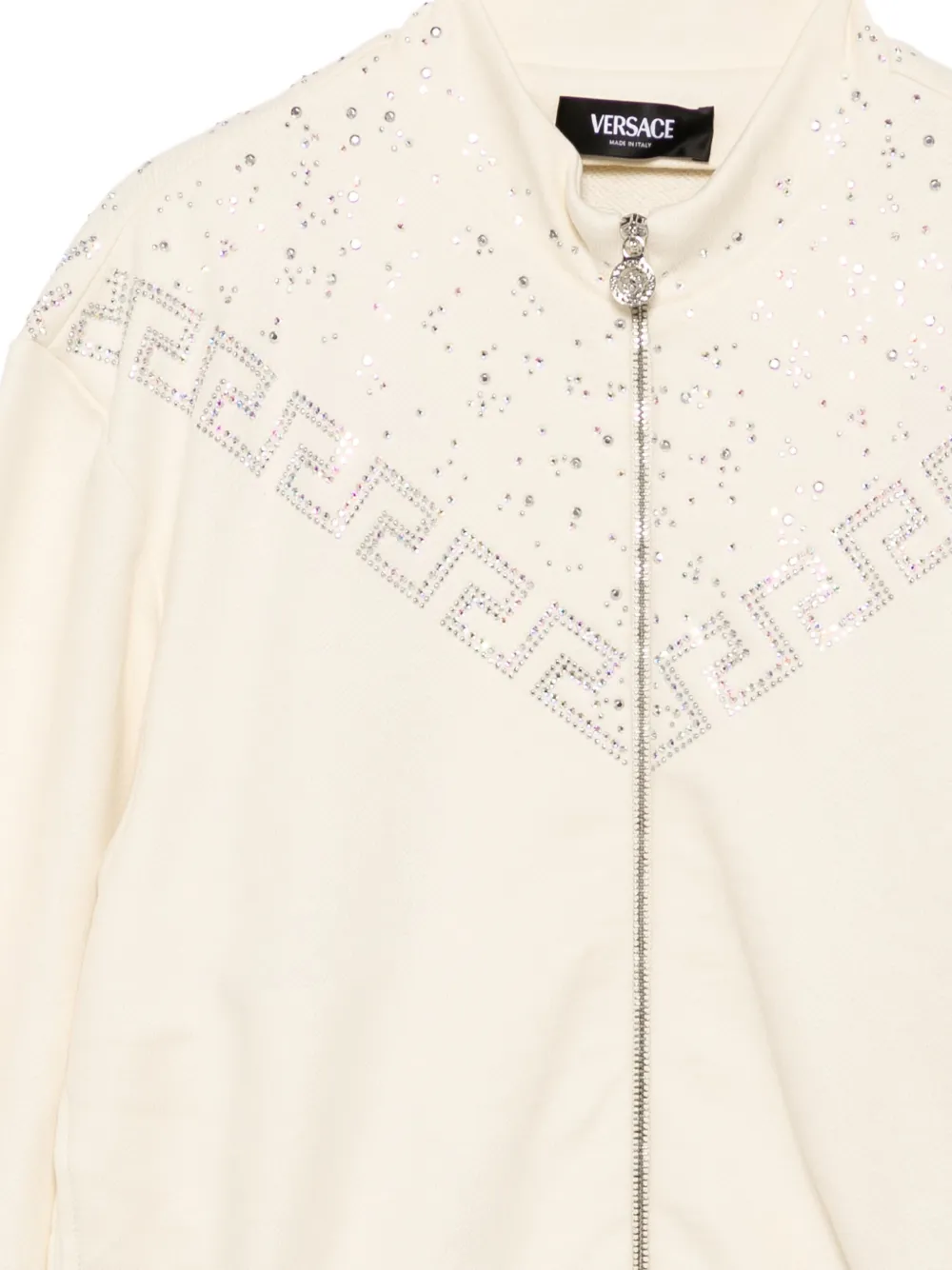 Versace Kids Sweater met Greca-borduurwerk Beige