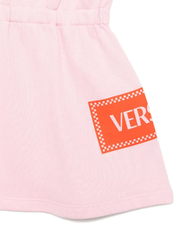 Versace Kids 90s Vintage Logo Sweatshirt Dress | Pink | FARFETCH OM Versace Kids 90s Vintage Logo Sweatshirt Dress | Pink | FARFETCH OM