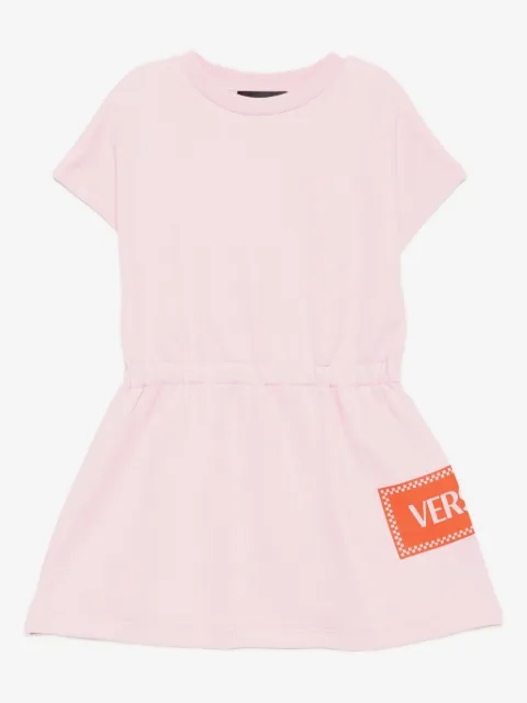 Versace Kids vestido estilo sudadera con logo años 90