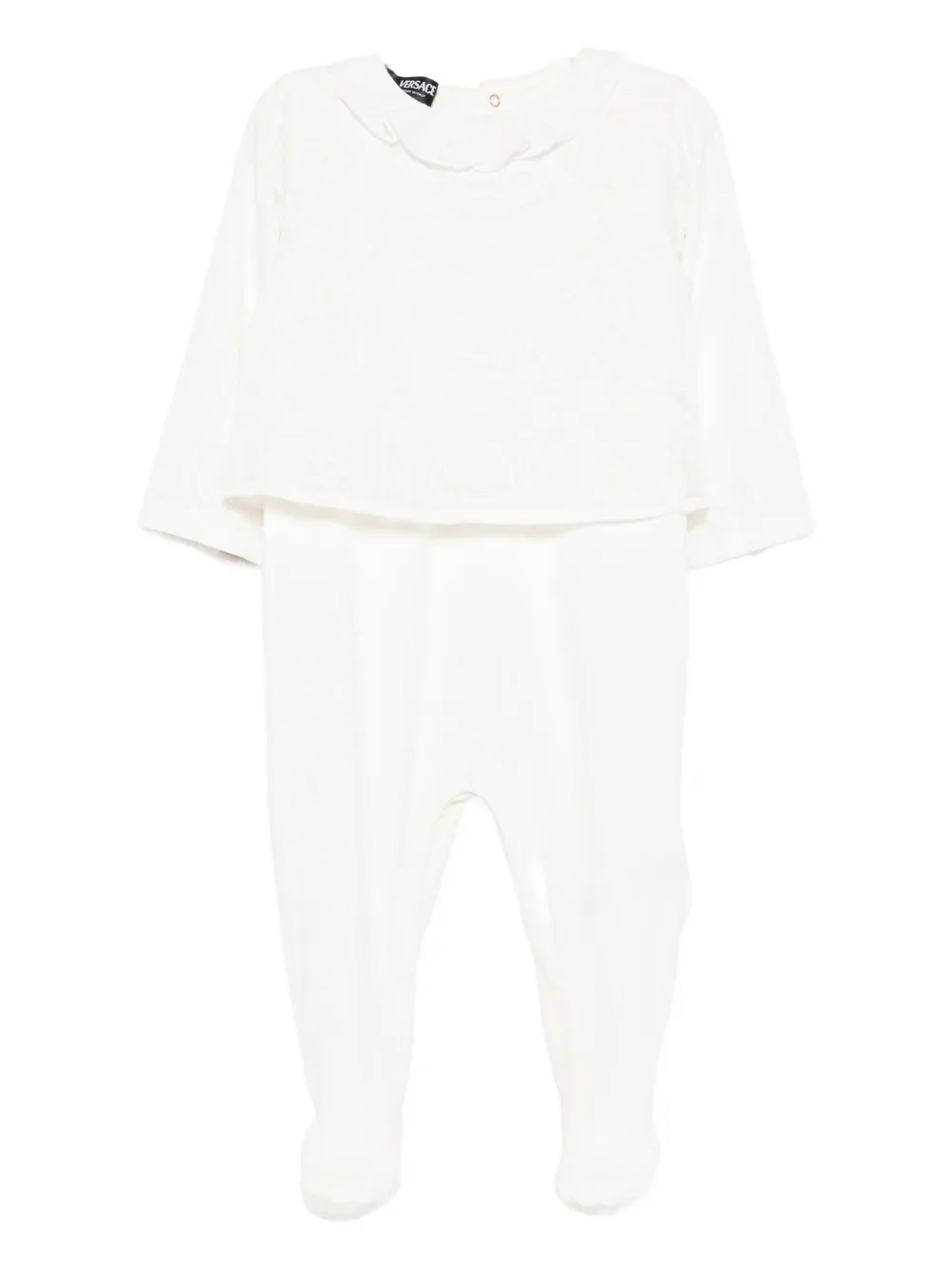 Versace Barocco Devoré Pajama In White