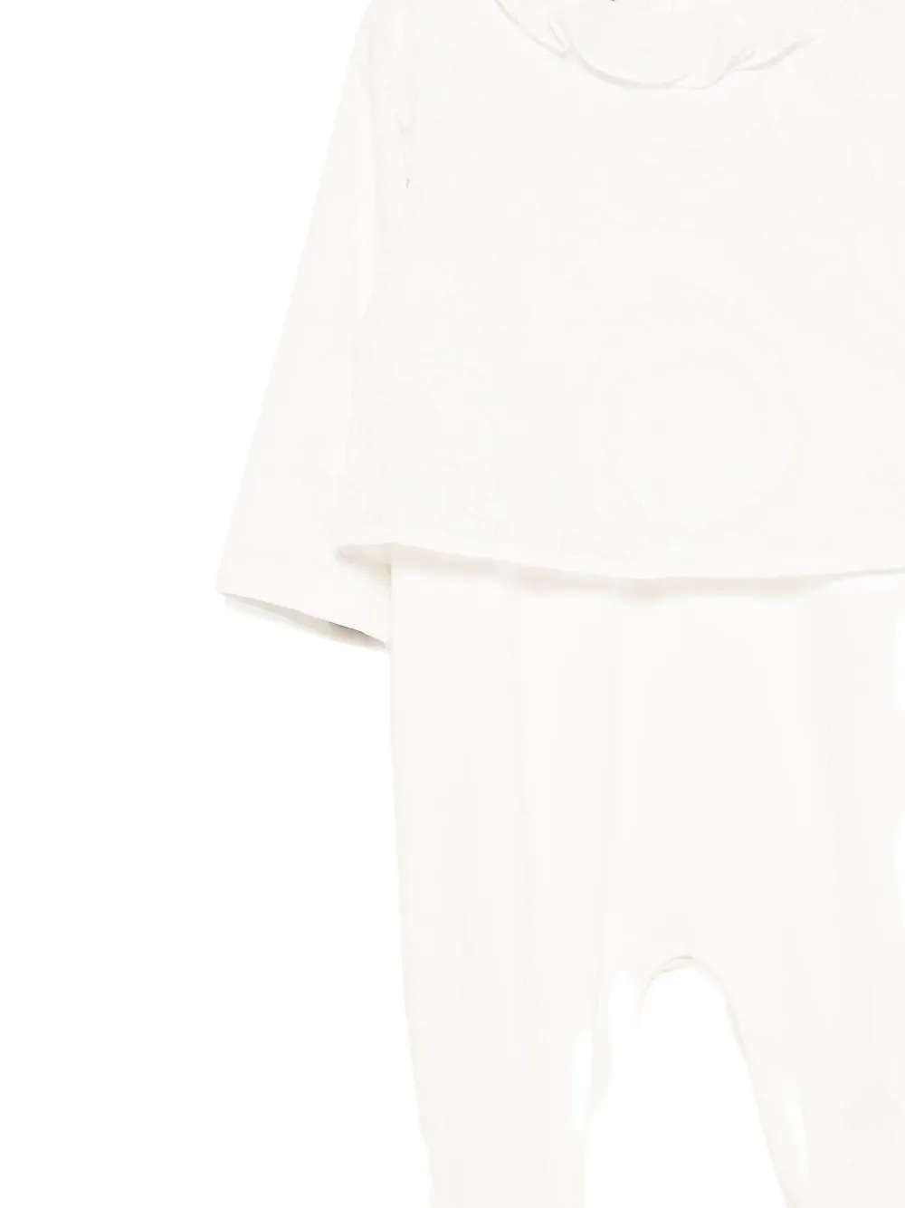 Versace Kids Barocco Devoré pajama Wit