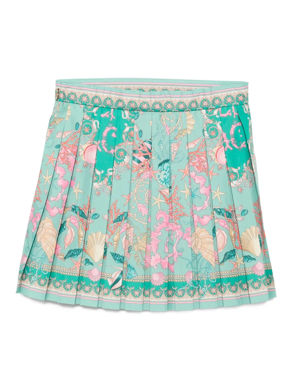 Versace Kids graphic-print skirt Groen