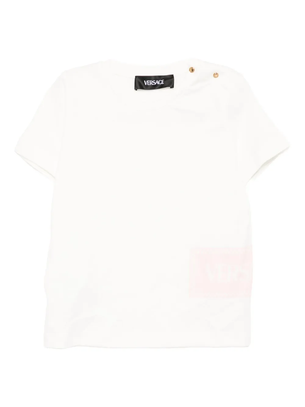 Versace Kids logo-print T-shirt - ホワイト Versace Kids logo-print T-shirt - ホワイト