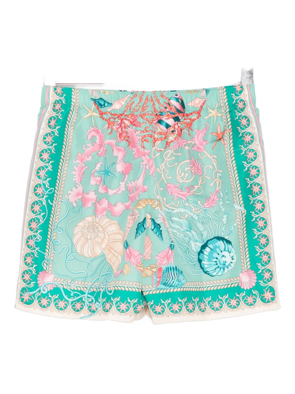 Versace Kids Barocco shorts Groen