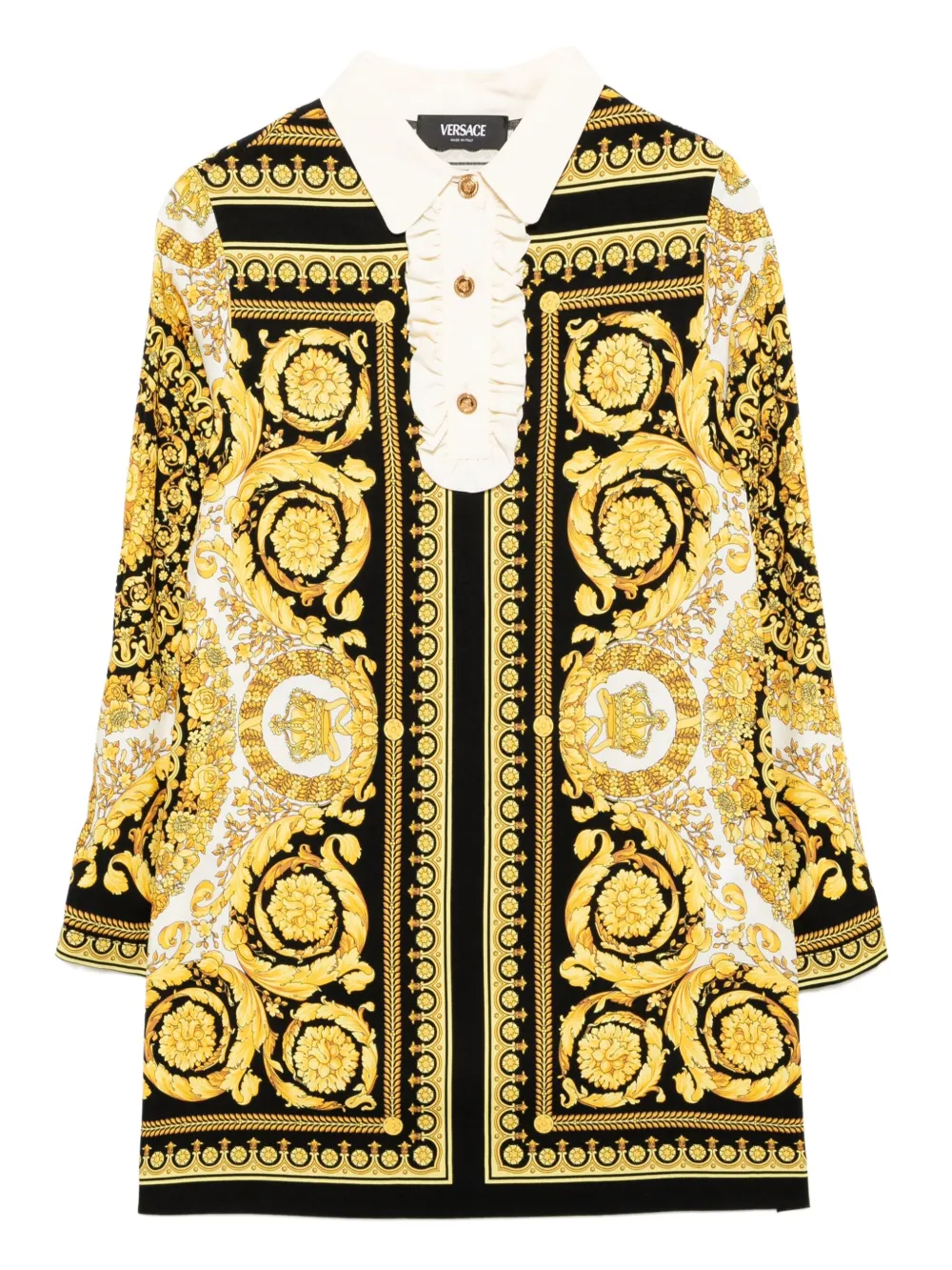 Versace Kids Barocco dress Zwart