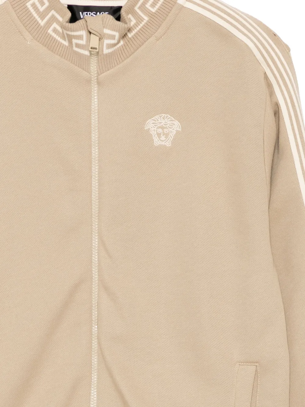 Versace Kids Greca sweater Beige