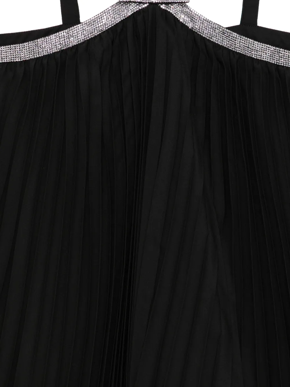 Versace Kids Jurk verfraaid met stras Zwart