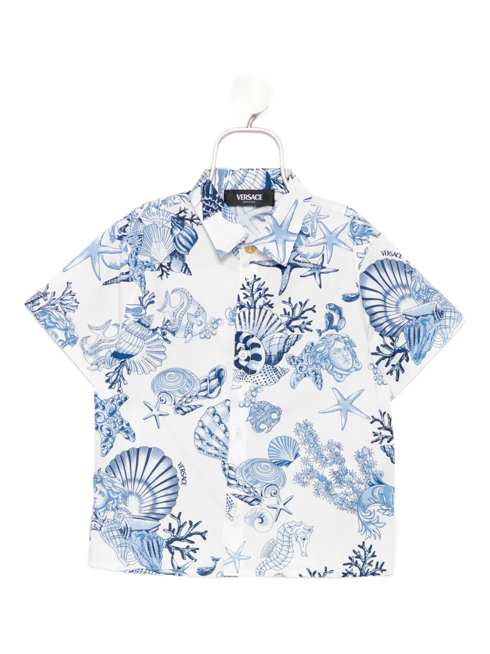 Versace Kids Coral Theatre shirt Blauw