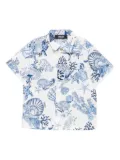 Versace Kids Coral Theatre shirt - Blue