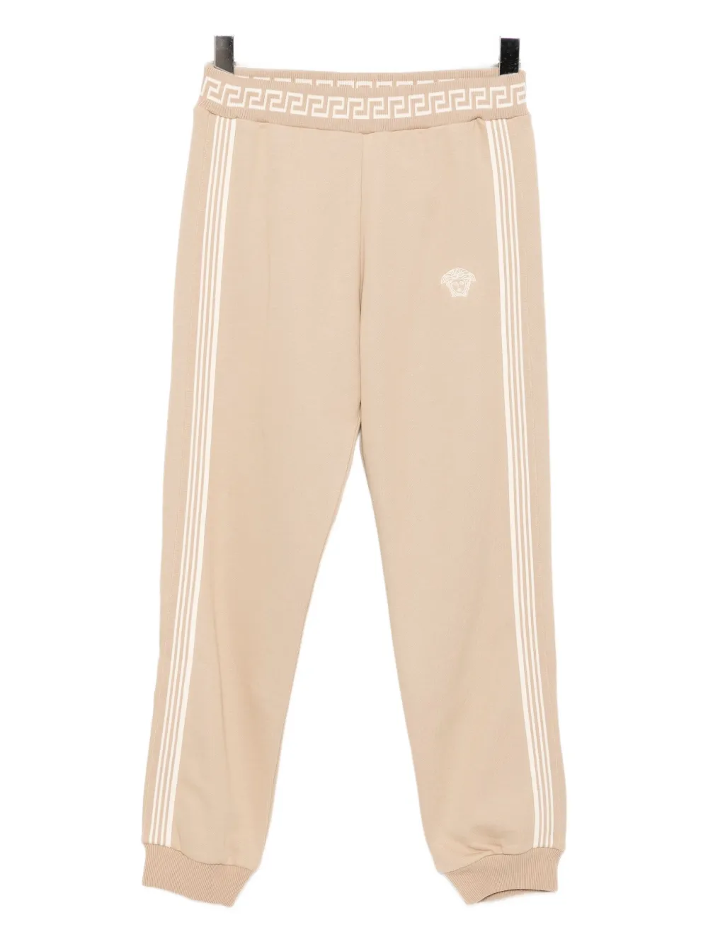 Versace Greca Track Pants In Neutral