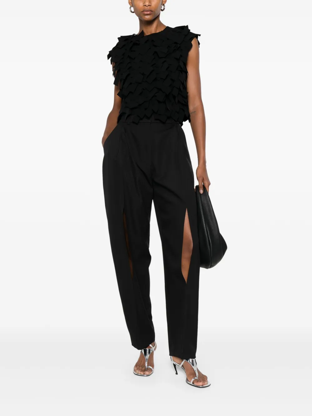 A.W.A.K.E. Mode high-waisted trousers - Zwart