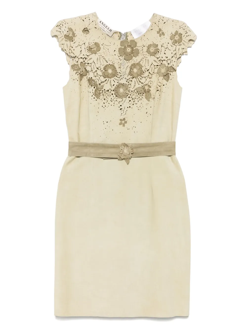 2000s pre-owned floral-embellished mini dress