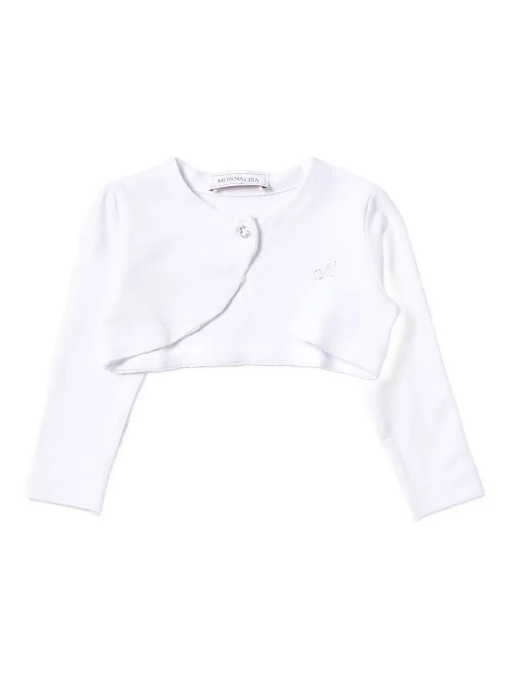 Monnalisa button-embellished bolero top | White | Image 1