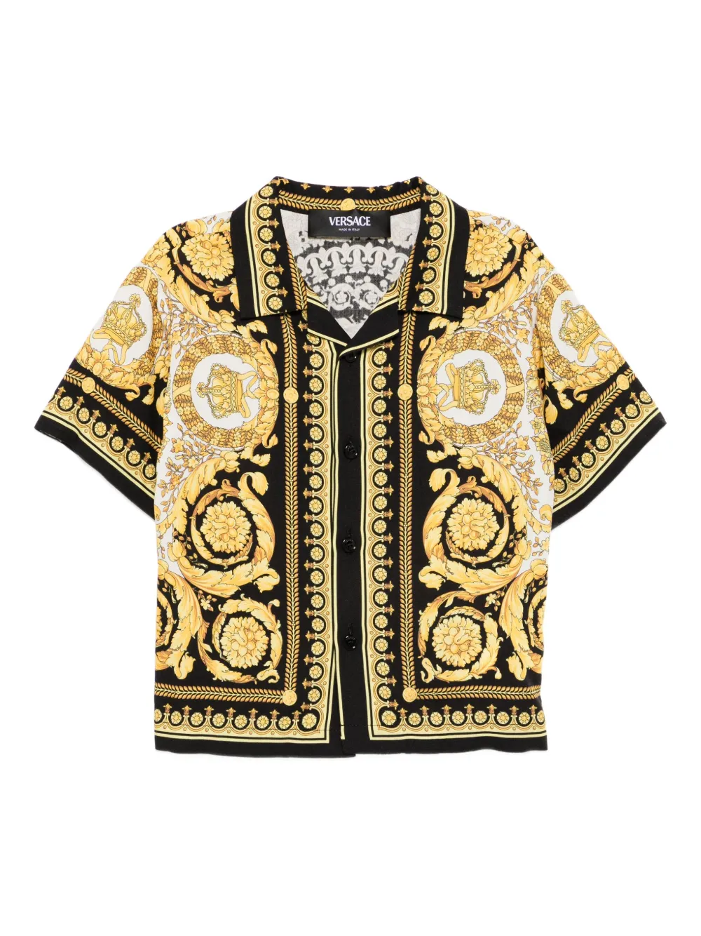 Versace Kids barocco-print shirt | Yellow | Image 1
