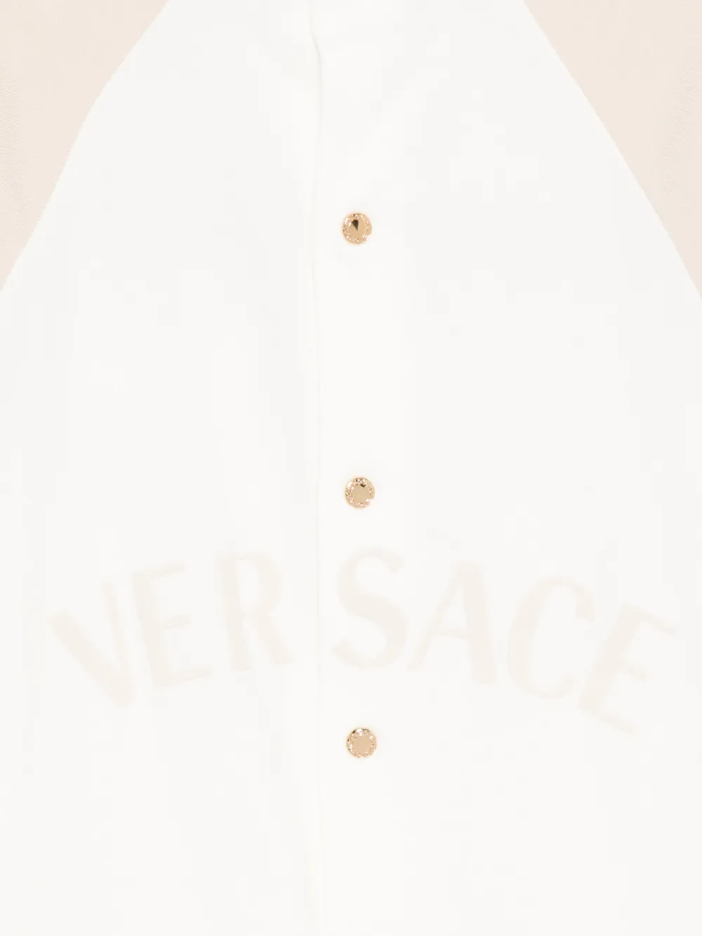 Versace Kids logo-print romper set Wit