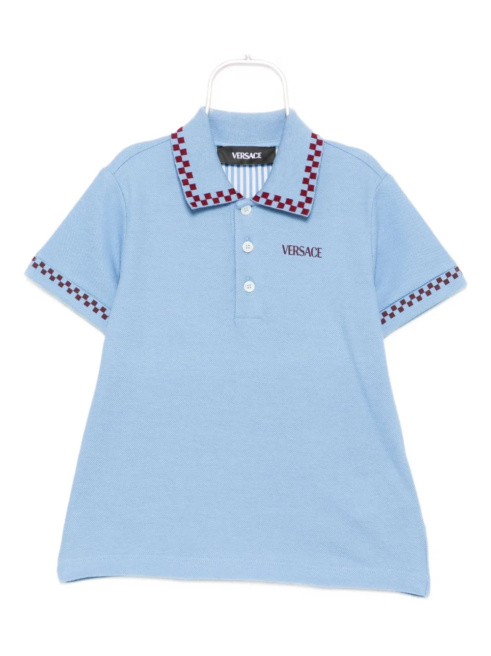 Versace Kids 90s vintage logo polo shirt Blauw