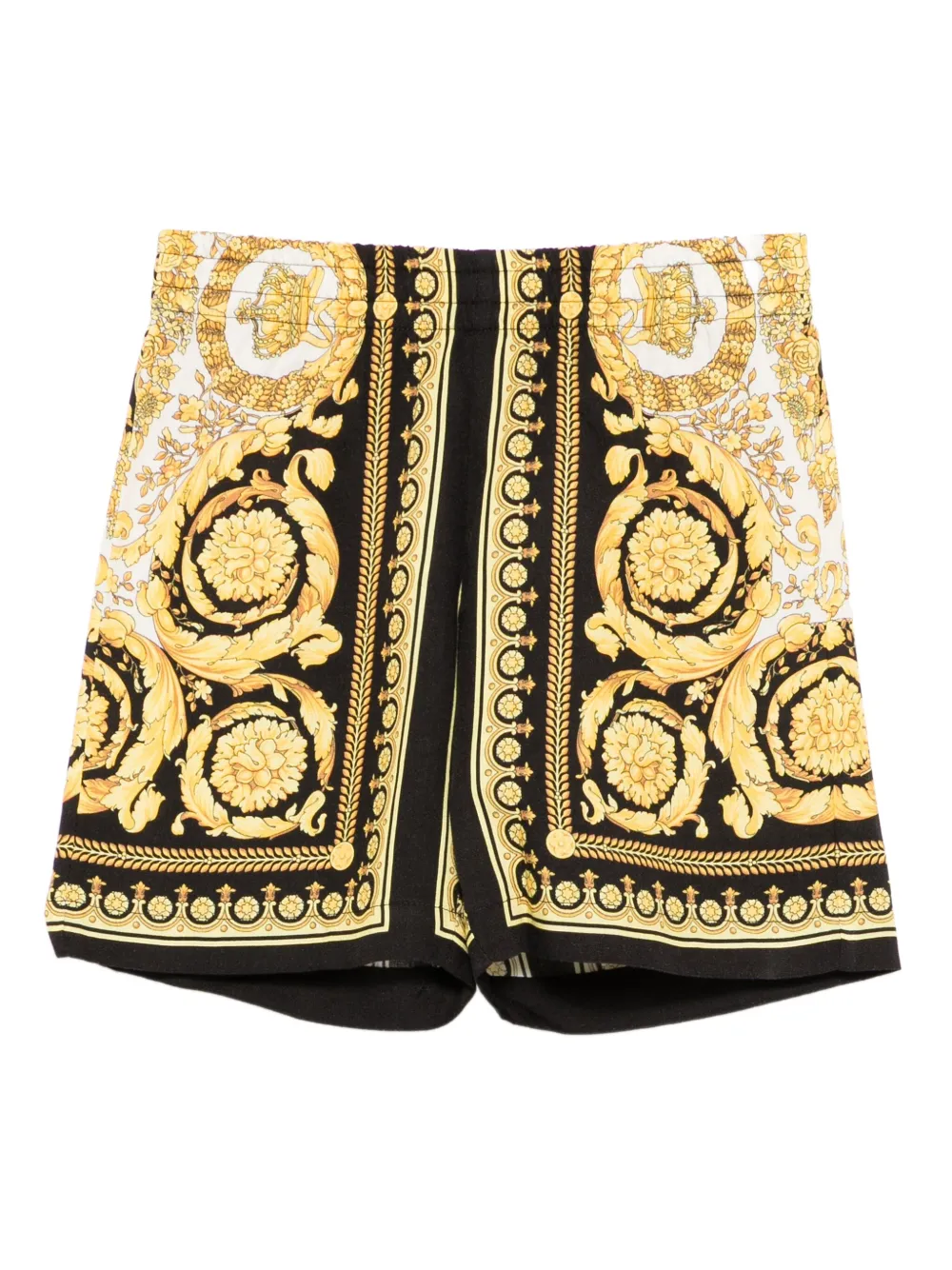 Versace Kids barocco-print shorts | Yellow | Image 1
