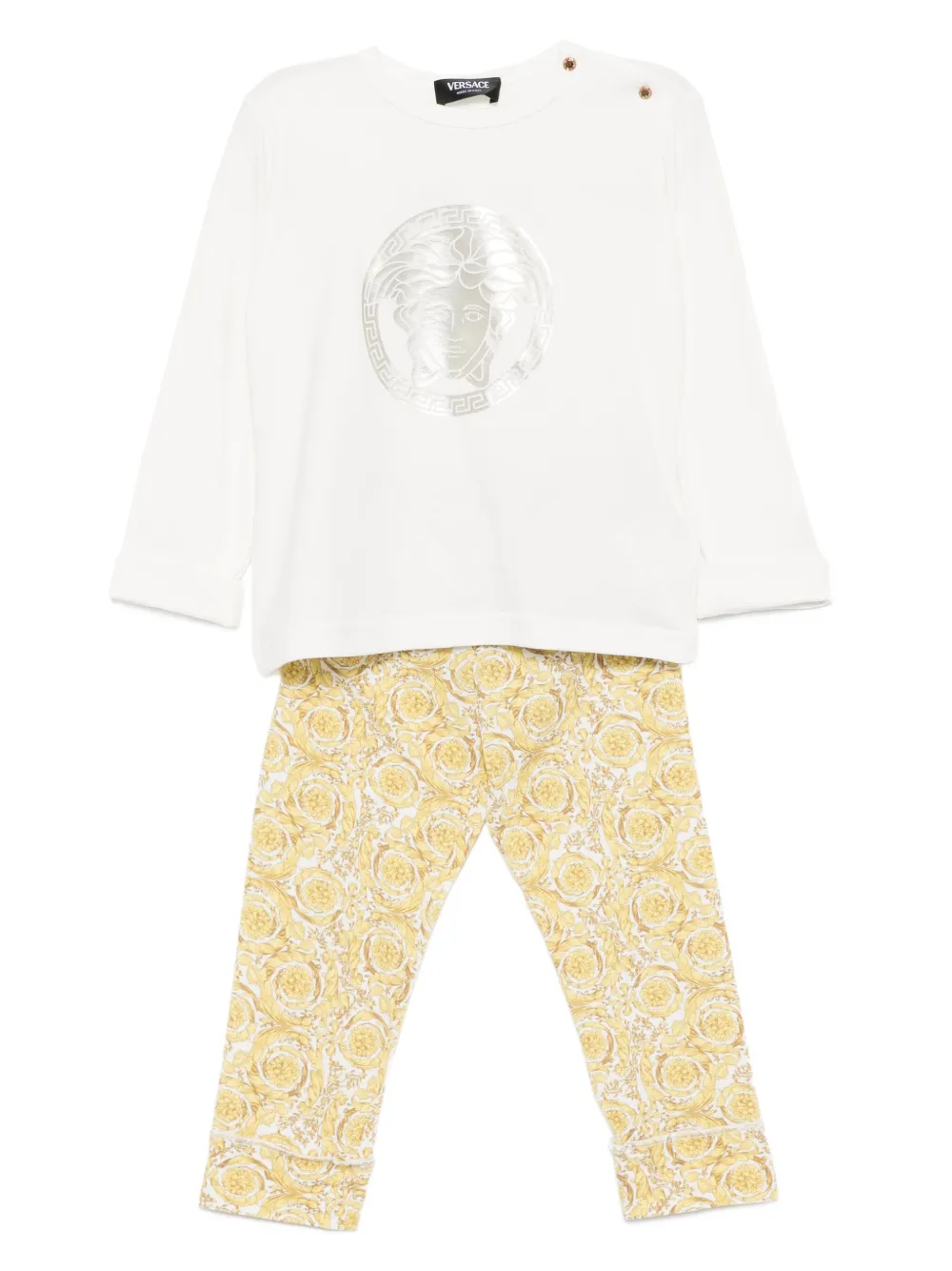 Versace Kids Medusa trousers set Wit