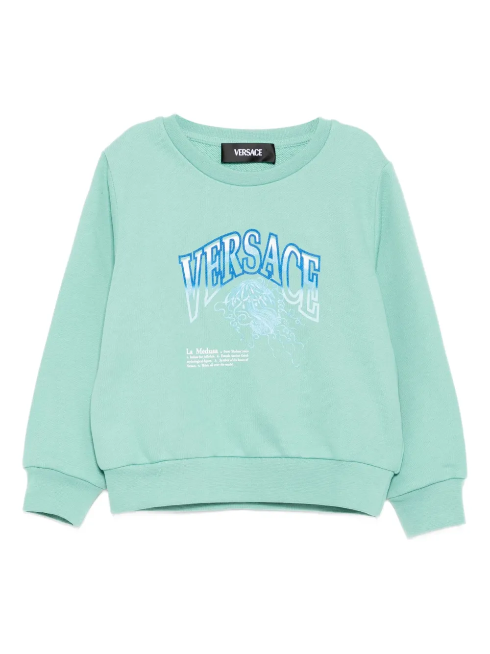 Versace Kids Felpa La Medusa Varsity - Verde