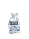 Versace Kids Coral Theatre sling bucket bag - Blue