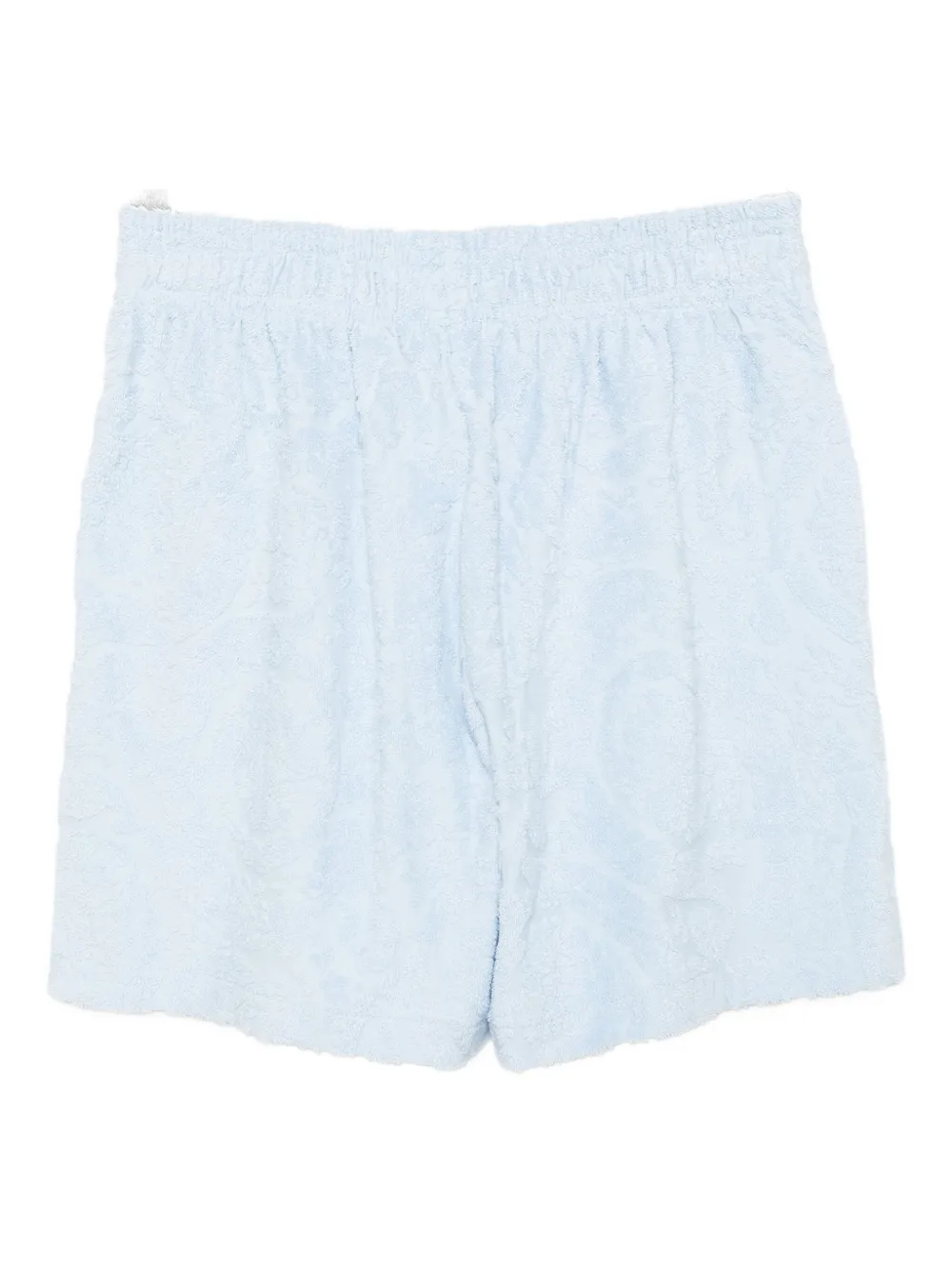 Versace Kids embroidered-logo shorts Blauw