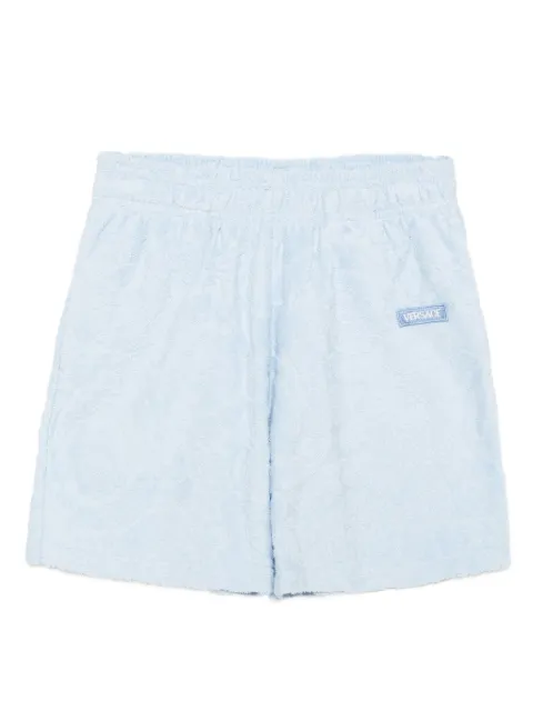 Versace Kids embroidered-logo shorts