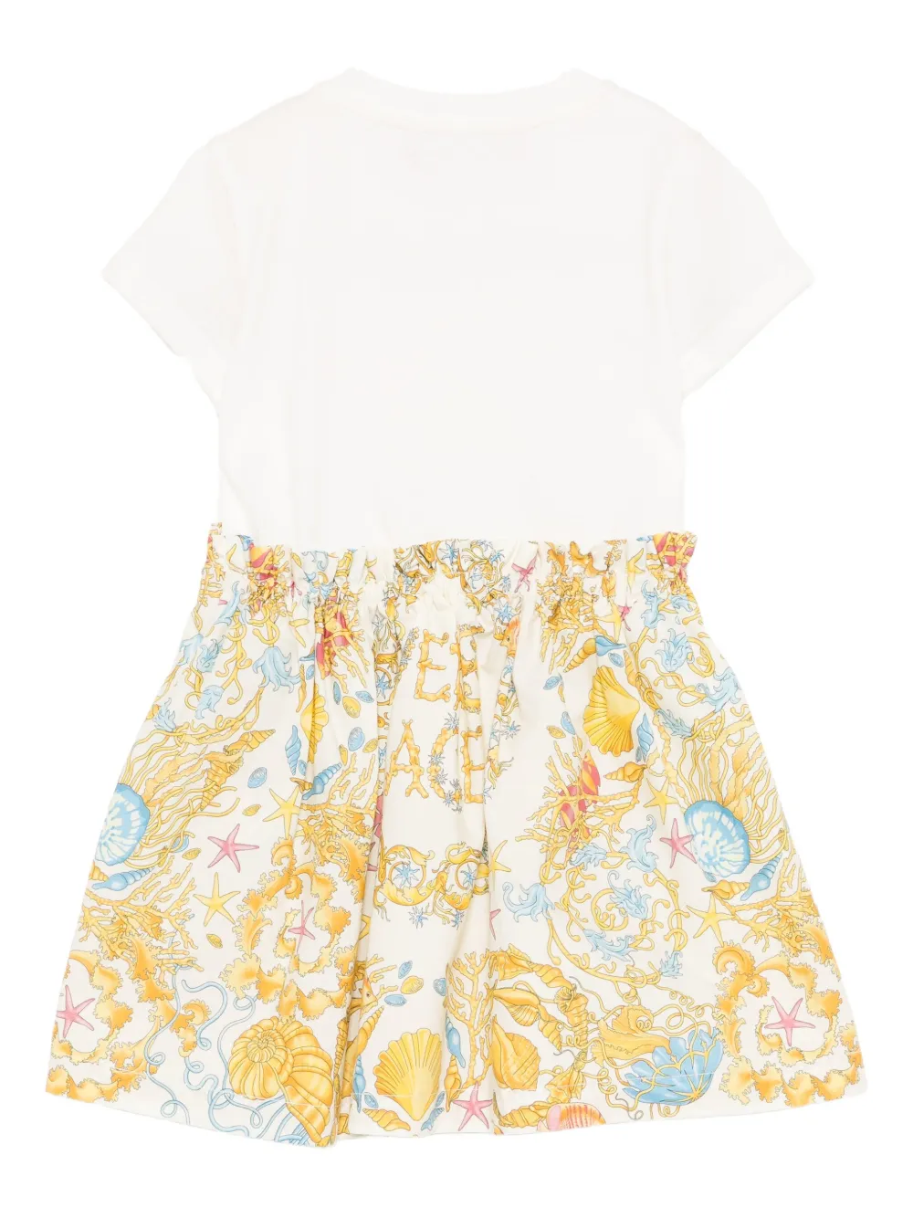 Versace Kids graphic-print dress Wit