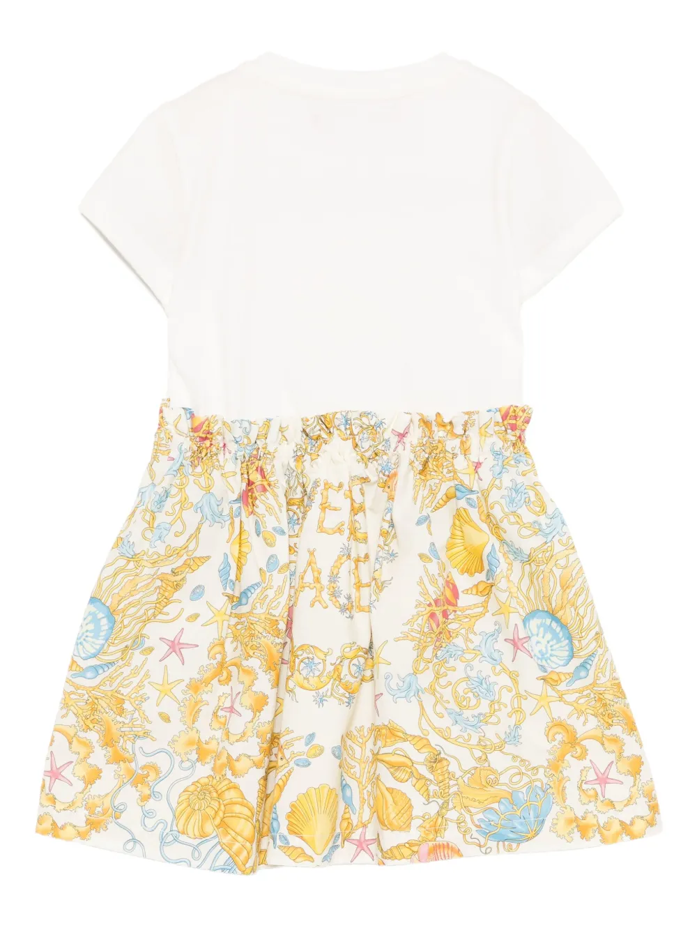 Versace Kids graphic-print dress - Wit