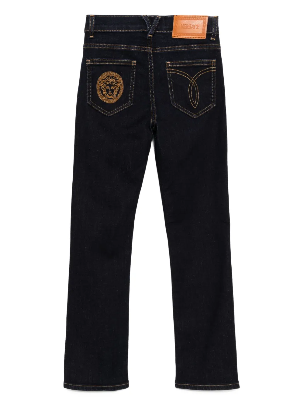 Versace Kids embroidered-print jeans | Teen Boy Clothing | Image 2