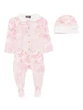 Versace Kids Underwater Barocco pajama set - Neutrals