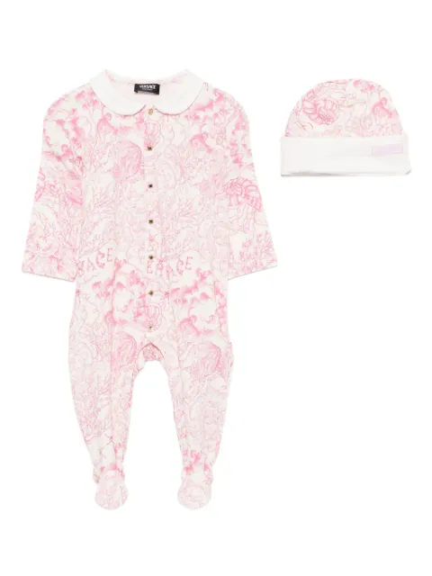 Versace Kids Underwater Barocco pajama set