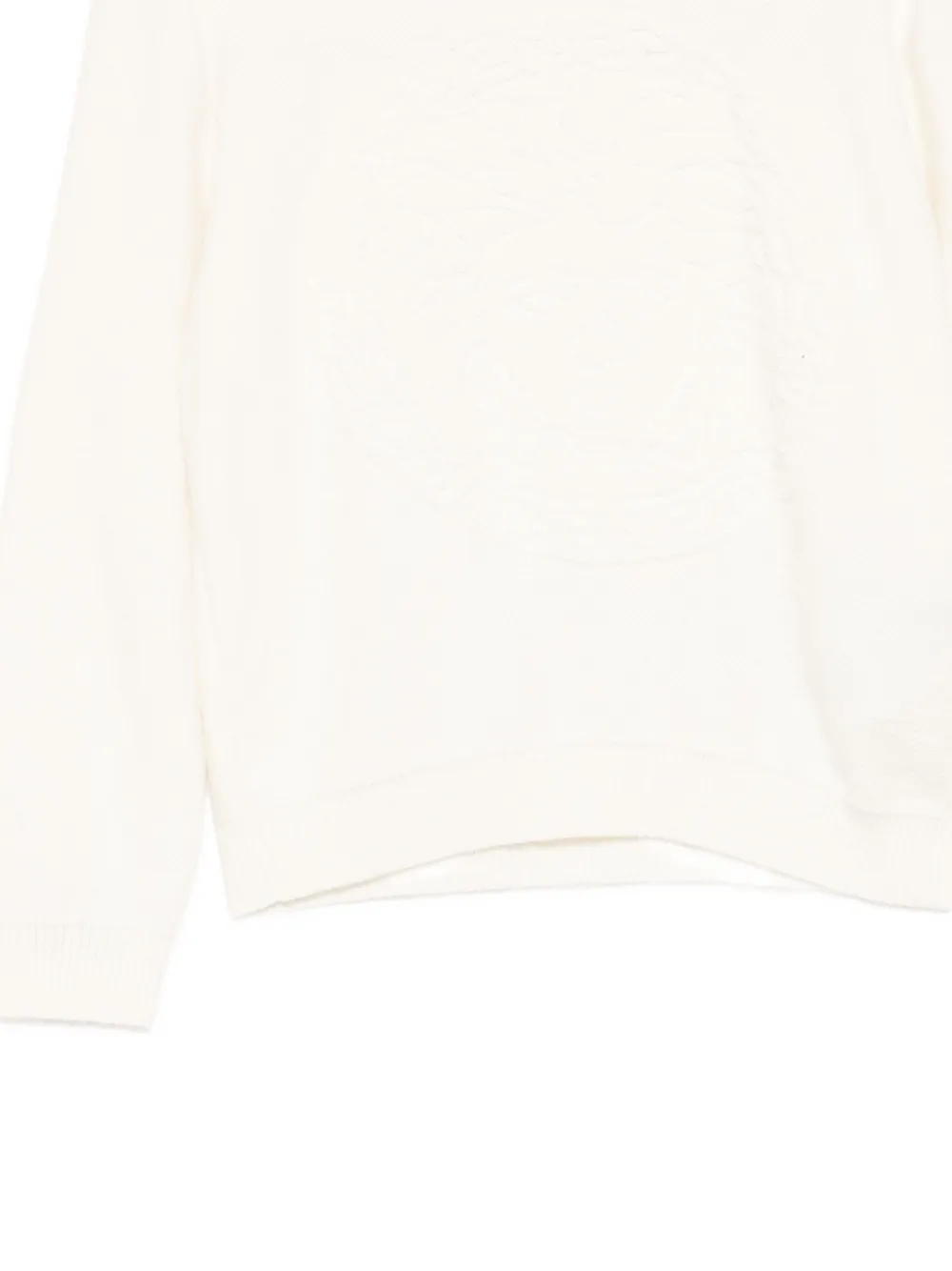 Versace Kids Medusa knitted sweatshirt Beige