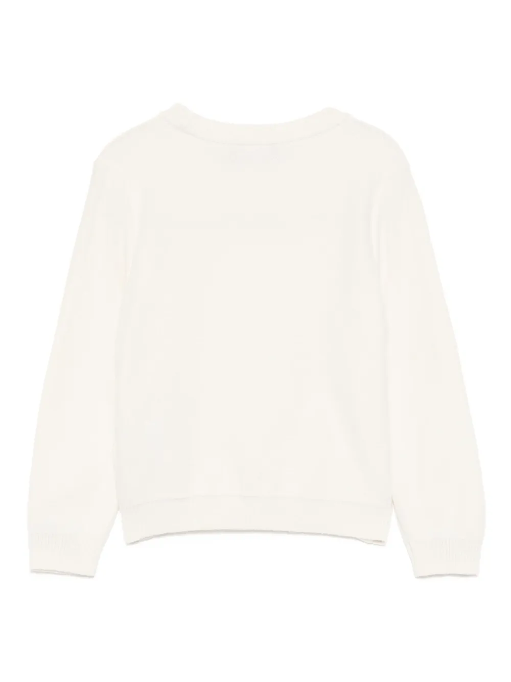 Versace Kids Medusa knitted sweatshirt Beige