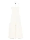 A.W.A.K.E. Mode Lip Choker midi dress - White