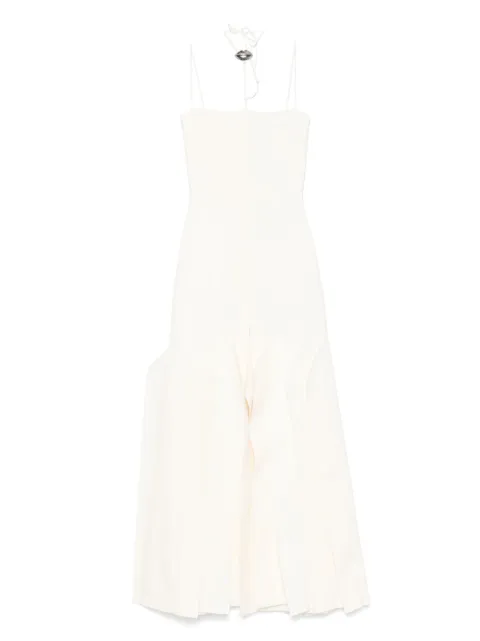 A.W.A.K.E. Mode vestido midi Lip Choker