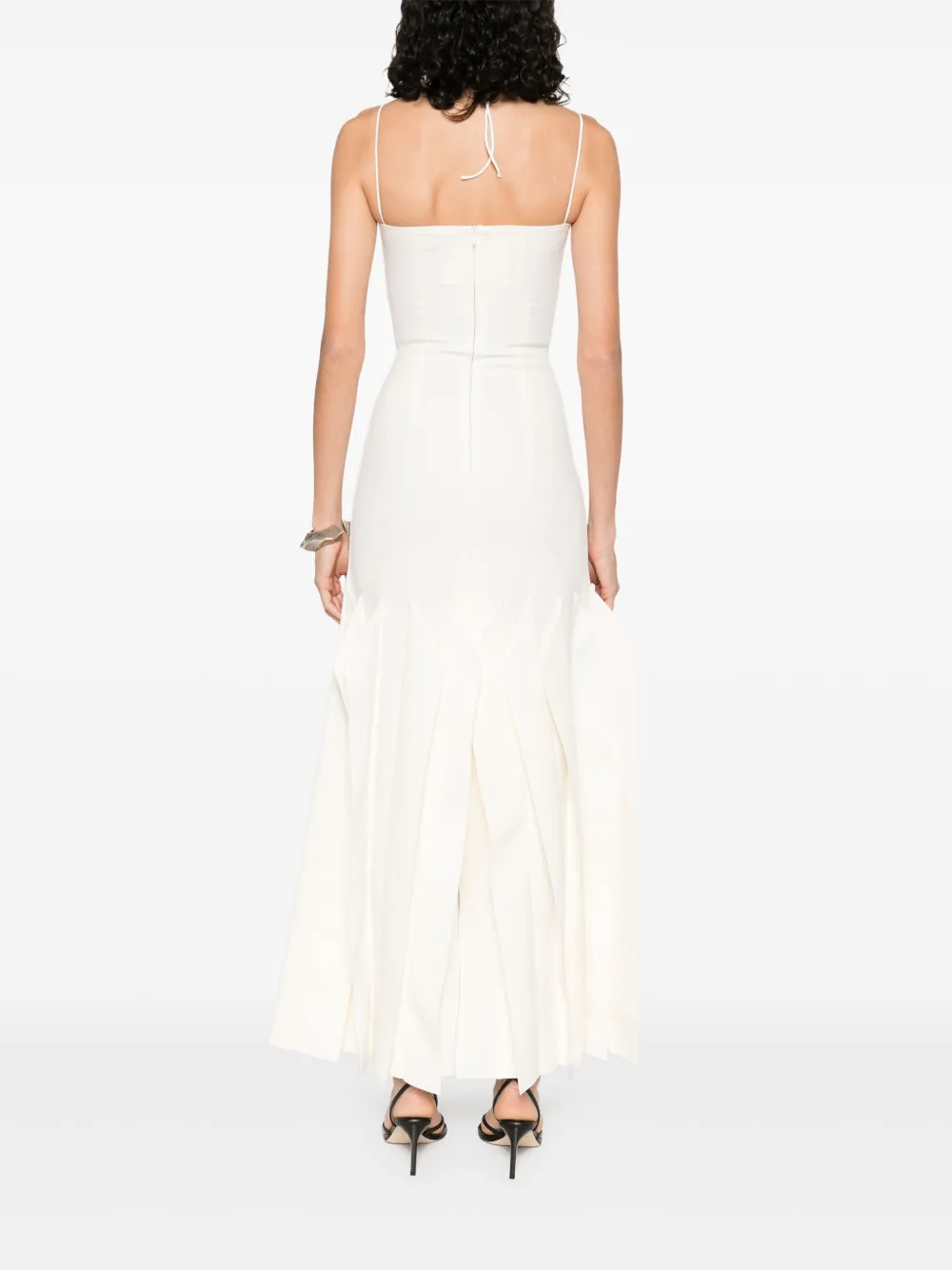 A.W.A.K.E. LIP CHOKER MIDI DRESS