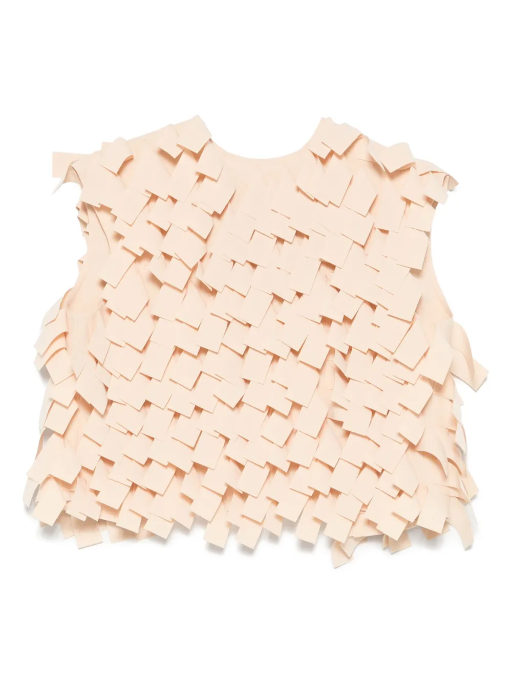 A.W.A.K.E. Mode fringed crop top - ニュートラル A.W.A.K.E. Mode fringed crop top - ニュートラル